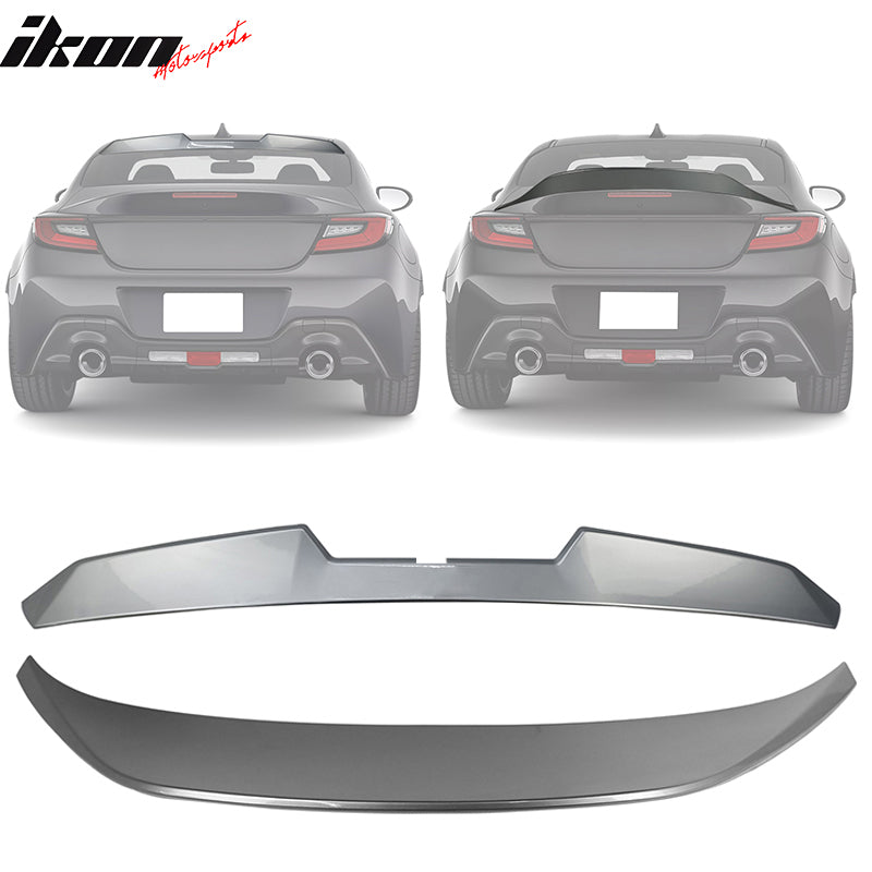 2022-2026 Subaru BRZ GR86 G1U Silver V Roof + TRD Trunk Spoiler ABS
