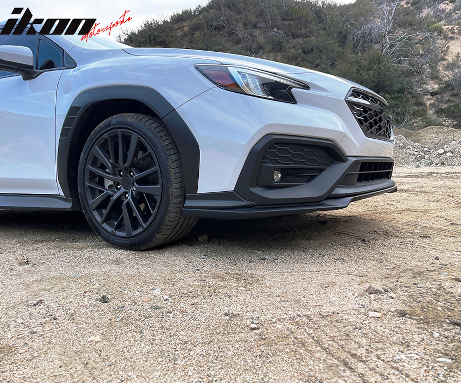 IKON MOTORSPORTS Fender Flares Compatible with 2022-2025 Subaru WRX, PP Matte Black Wheel Flare Cover Protector Set 8 Pcs, Front & Rear