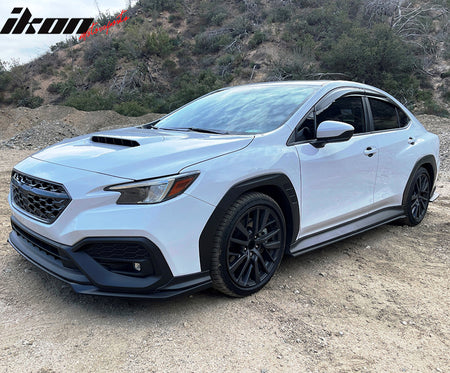 Fits 22-25 Subaru WRX Sedan 4DR Fender Flares Wheel Covers Matte Black PP 8PCS