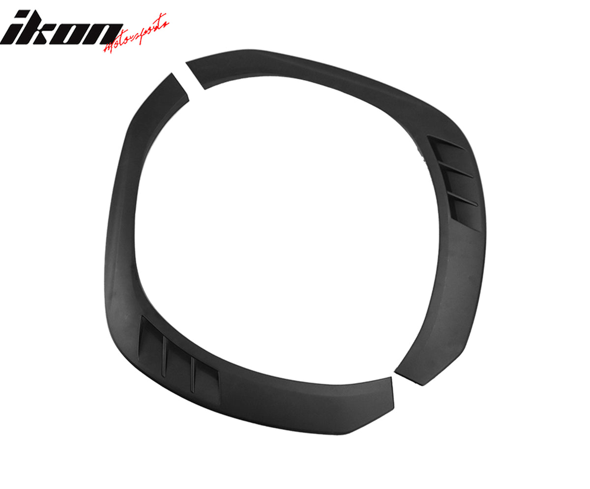Fits 22-25 Subaru WRX Sedan 4DR Fender Flares Wheel Covers Matte Black PP 8PCS