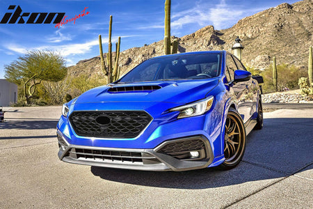 Fits 22-25 Subaru WRX JDM 1 Style Front Bumper Grille Replacement Gloss Black