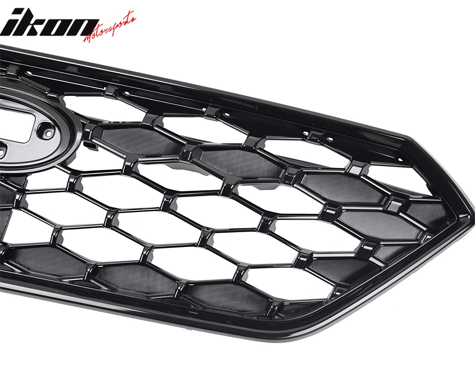 Fits 22-25 Subaru WRX JDM 1 Style Front Bumper Grille Replacement Gloss Black