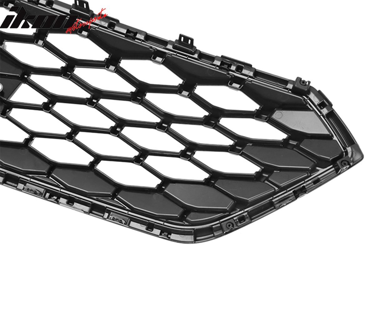 Fits 22-25 Subaru WRX 4DR JMD 2 Style Front Bumper Upper Grille ABS Gloss Black