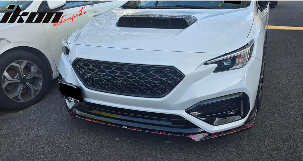Fits 22-25 Subaru WRX 4DR JMD 2 Style Front Bumper Upper Grille ABS Gloss Black