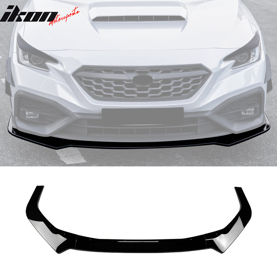 2022-2025 Subaru WRX IKON Gloss Black Front Bumper Lip Chin Spoiler PP