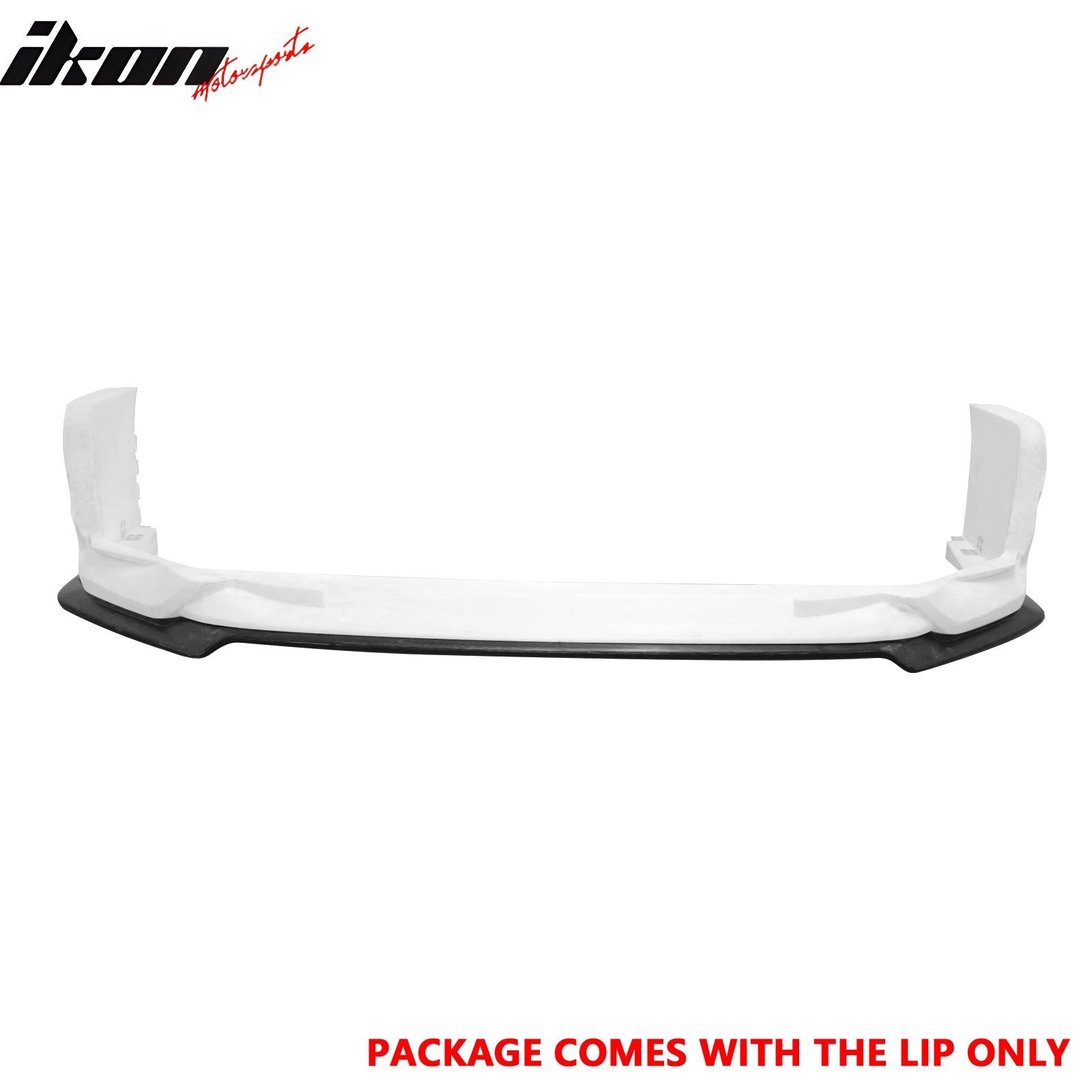 IKON MOTORSPORTS Front Bumper Lip, Compatible with 2022-2025 Subaru WRX 5th VB, STI Style Unpainted Black PP Polypropylene Air Dam Chin Spoiler Protector Splitter