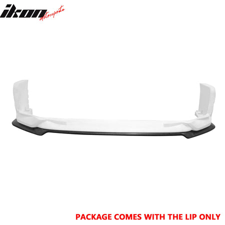 IKON MOTORSPORTS Front Bumper Lip, Compatible with 2022-2025 Subaru WRX 5th VB, STI Style Unpainted Black PP Polypropylene Air Dam Chin Spoiler Protector Splitter