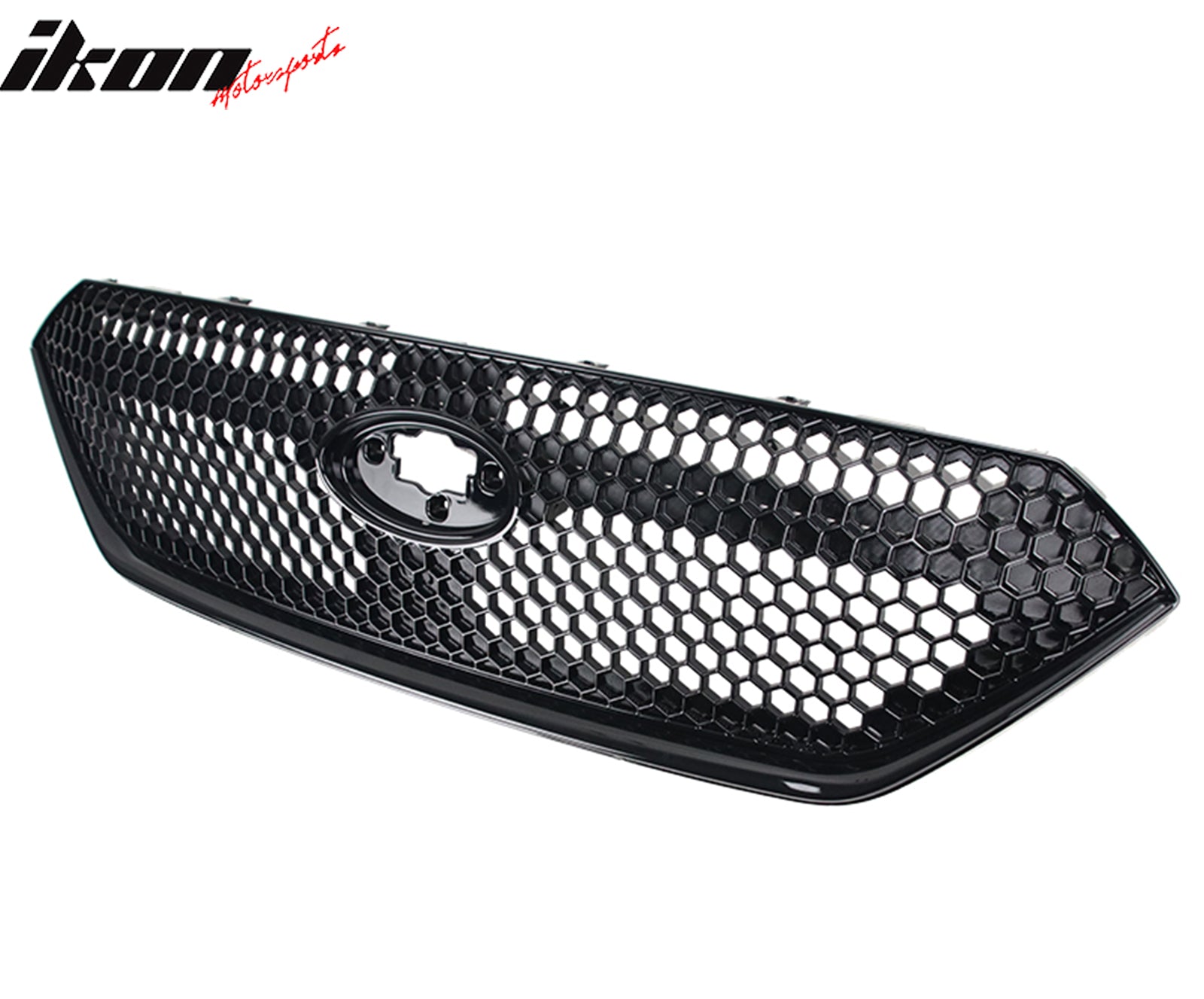 Fits 22-26 Subaru WRX Honeycomb Style Front Bumper Upper Grille ABS Gloss Black