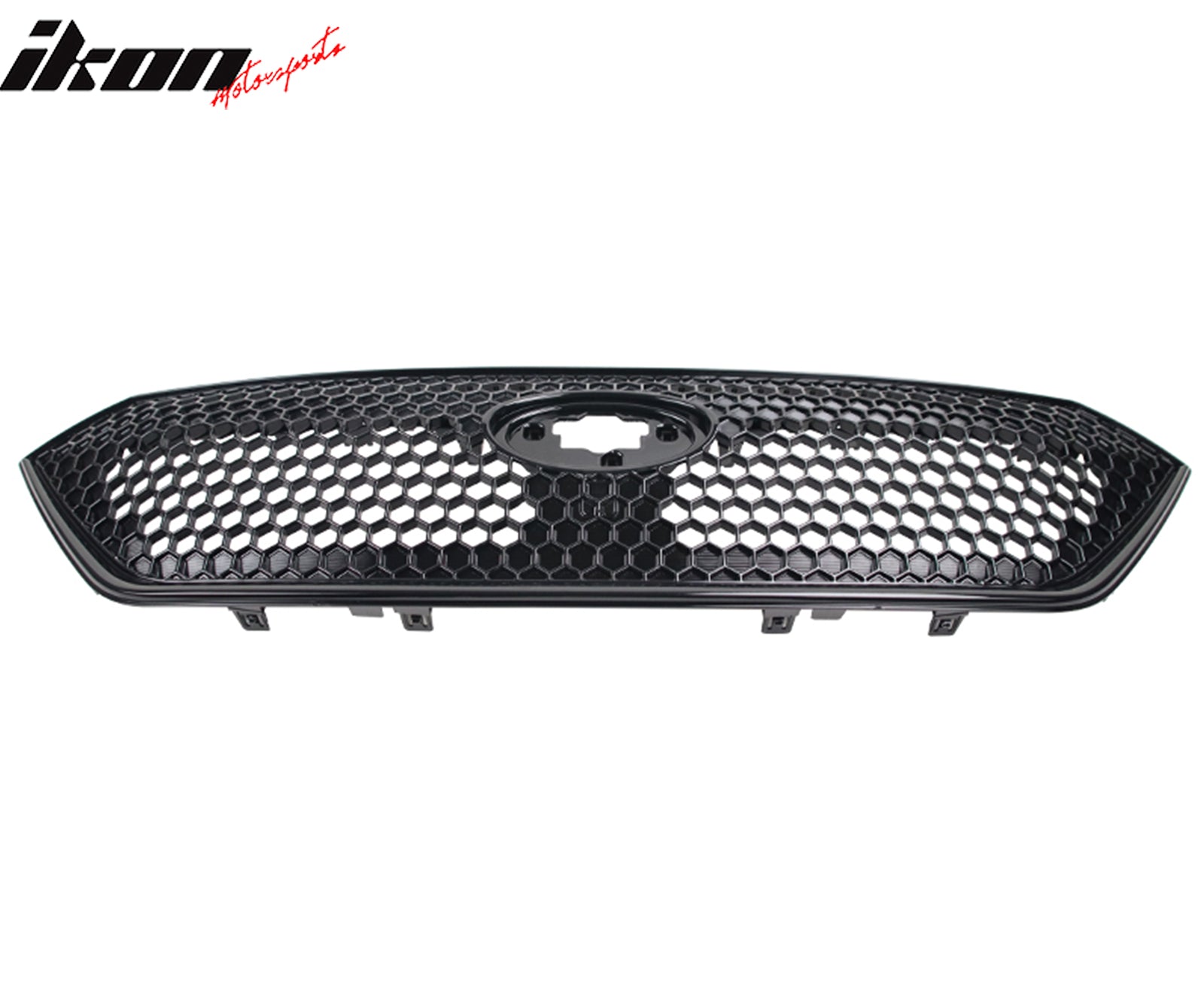 Fits 22-26 Subaru WRX Honeycomb Style Front Bumper Upper Grille ABS Gloss Black