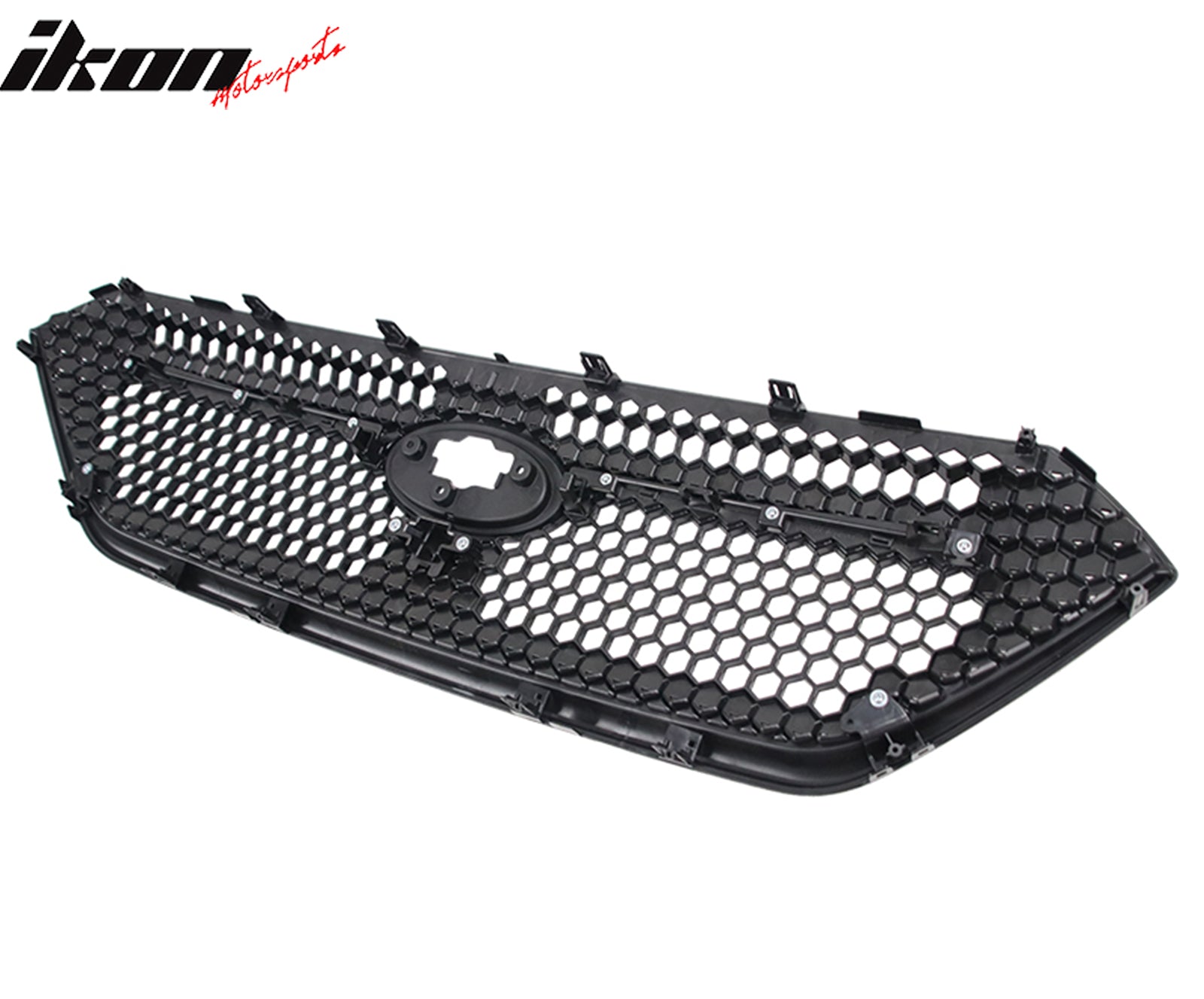 Fits 22-26 Subaru WRX Honeycomb Style Front Bumper Upper Grille ABS Gloss Black