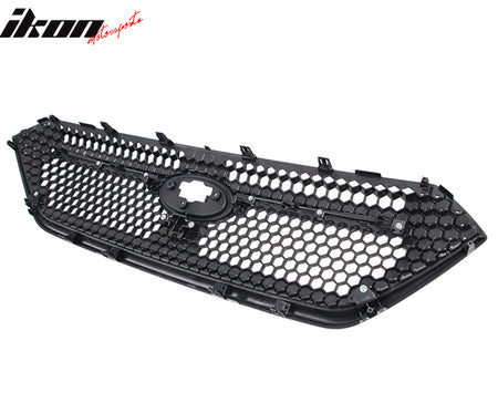 Fits 22-26 Subaru WRX Honeycomb Style Front Bumper Upper Grille ABS Gloss Black