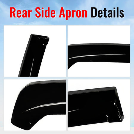 Fits 22-26 Subaru WRX Gloss Black STI Style Rear Bumper Side Corner Aprons Cap
