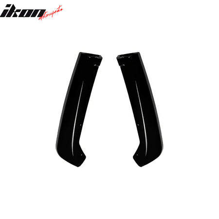 Fits 22-26 Subaru WRX Gloss Black STI Style Rear Bumper Side Corner Aprons Cap