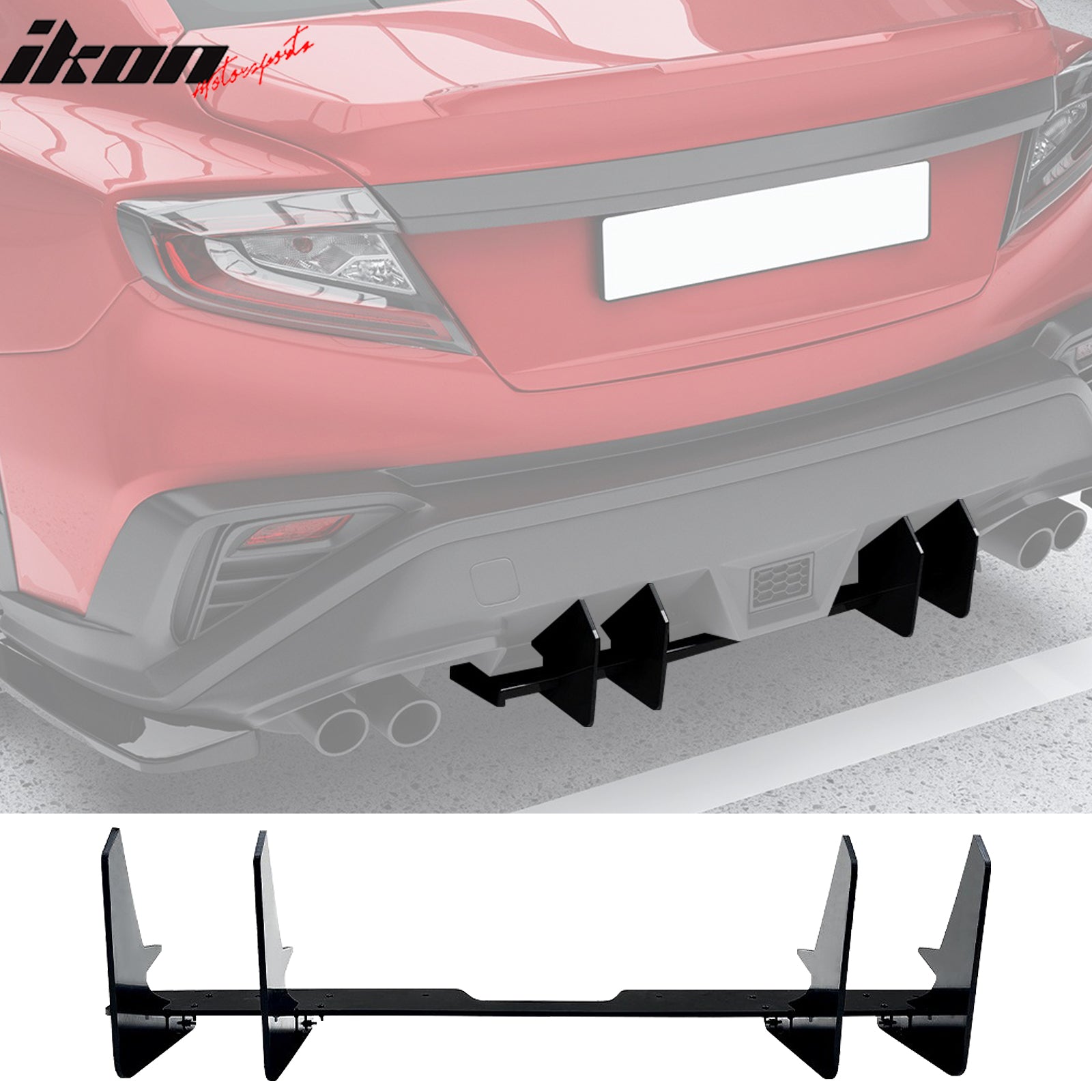 Rear Diffuser for 2022-2025 Subaru WRX Gloss Black – Ikon Motorsports
