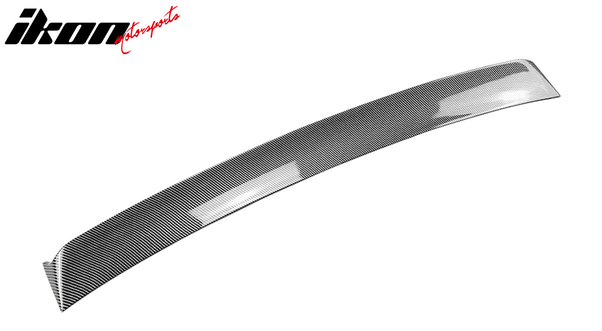 Fits 22-25 Subaru WRX IKON Carbon Fiber Print Rear Window Roof Spoiler Wing ABS
