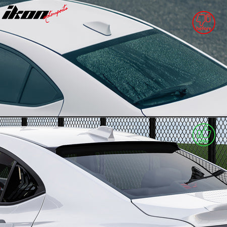 Fits 22-25 Subaru WRX IKON Carbon Fiber Print Rear Window Roof Spoiler Wing ABS