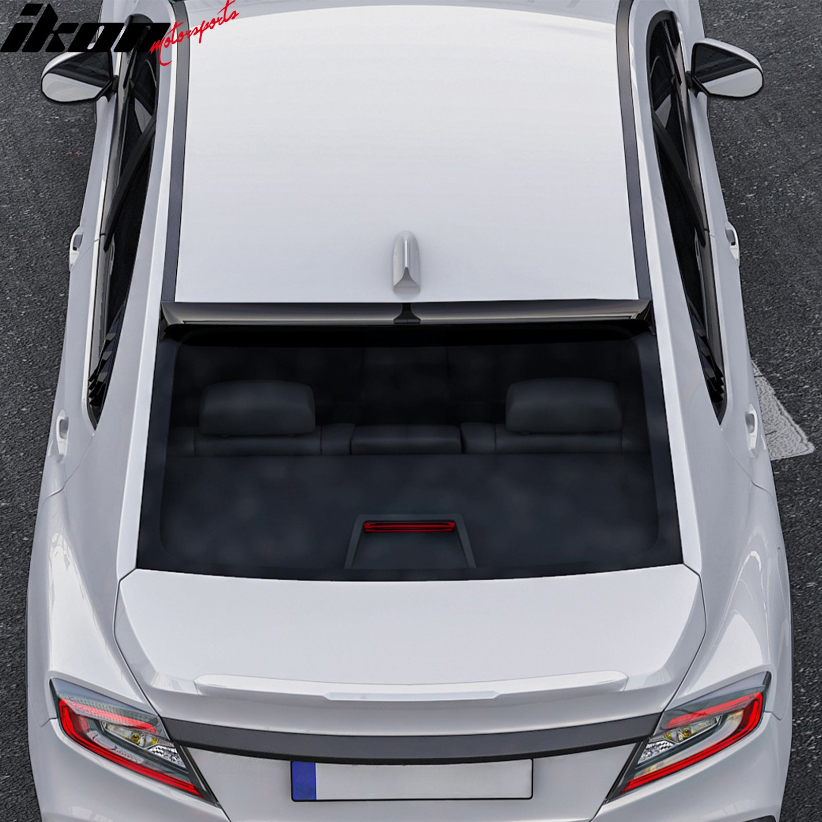 Fits 22-25 Subaru WRX 5th Gen IKON Gloss Black Rear Window Roof Spoiler Wing ABS
