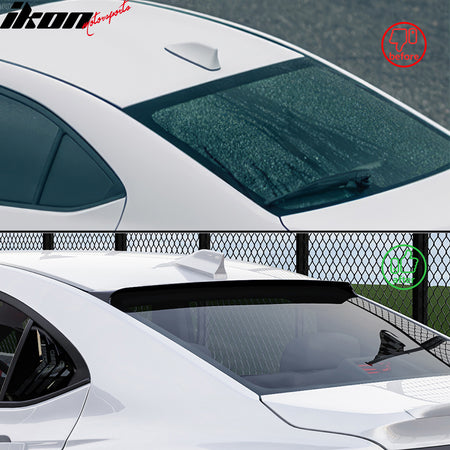 Fits 22-25 Subaru WRX 5th Gen IKON Gloss Black Rear Window Roof Spoiler Wing ABS