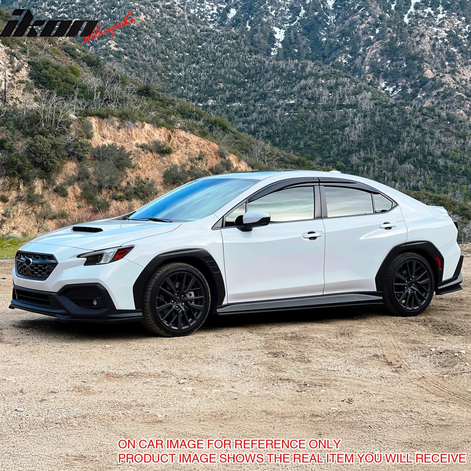 Fits 22-25 Subaru WRX 5th VB STI Style Side Skirts Extension Rocker Panel Lip PP