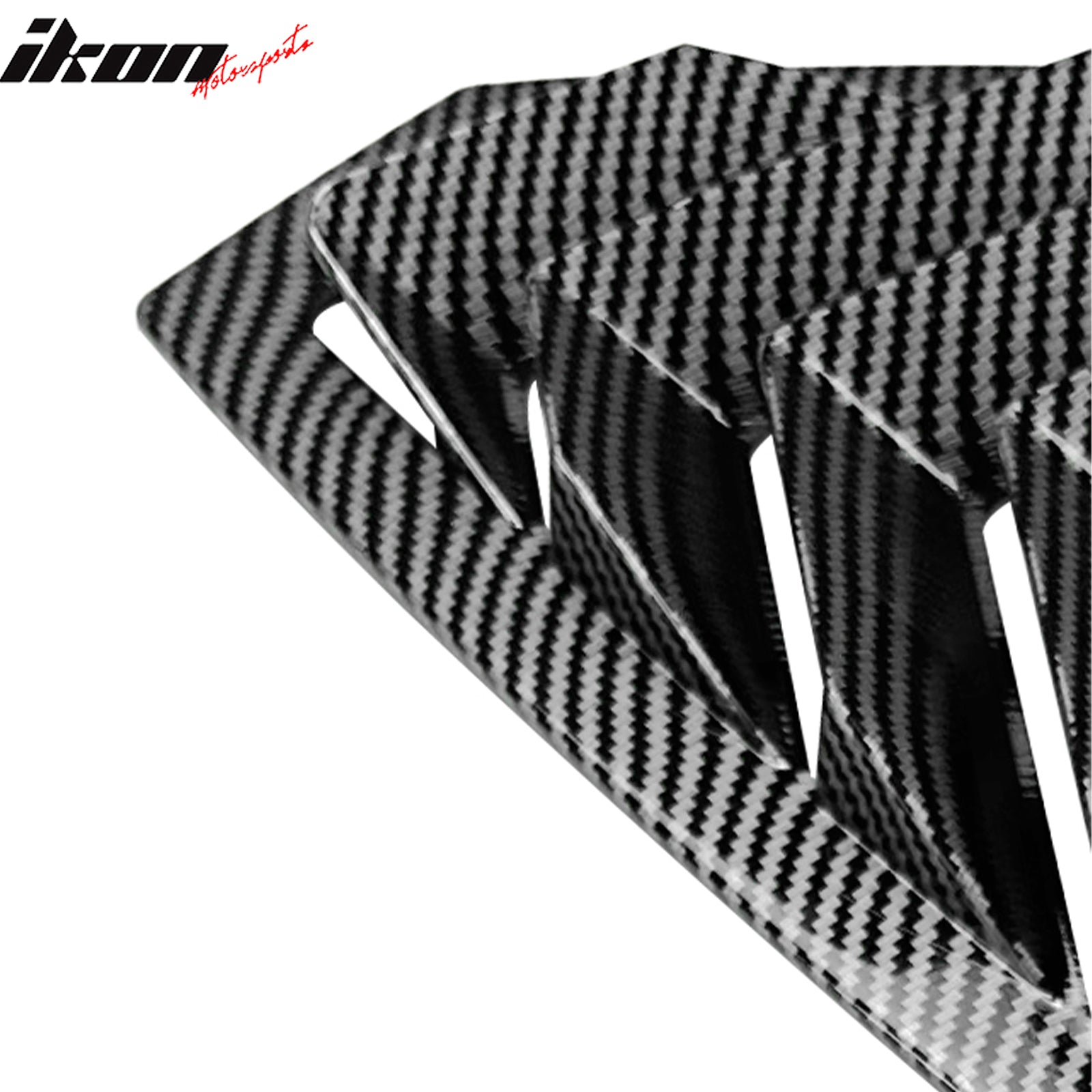 Fits 22-25 Subaru WRX IKON Side Window Louvers Vent Cover Carbon Fiber Print ABS