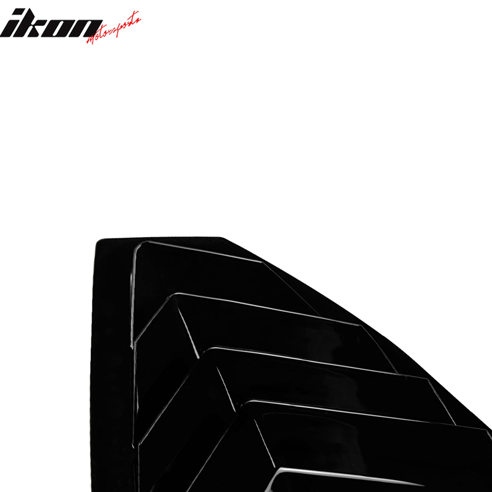 Fits 22-25 Subaru WRX IKON Style Side Window Louvers Vent Covers Gloss Black ABS