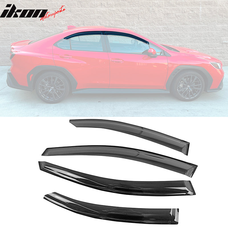 2022-2025 Subaru WRX 5th Window Visors Rain Wind Guard Vent Deflector