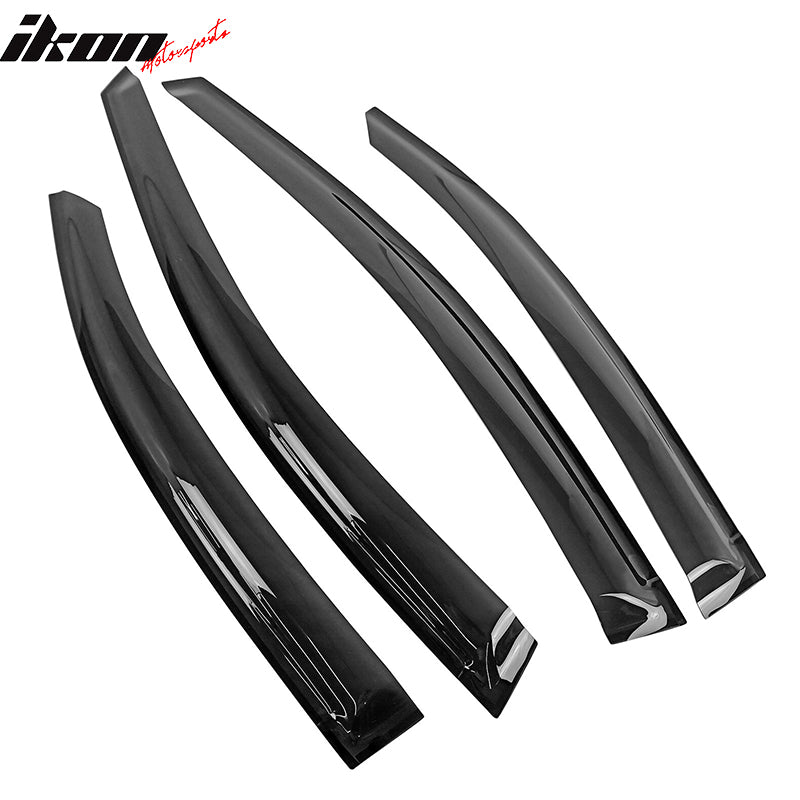 Fits 22-25 Subaru WRX 5th Window Visors Sun Rain Vent Guards Deflectors Tape-On