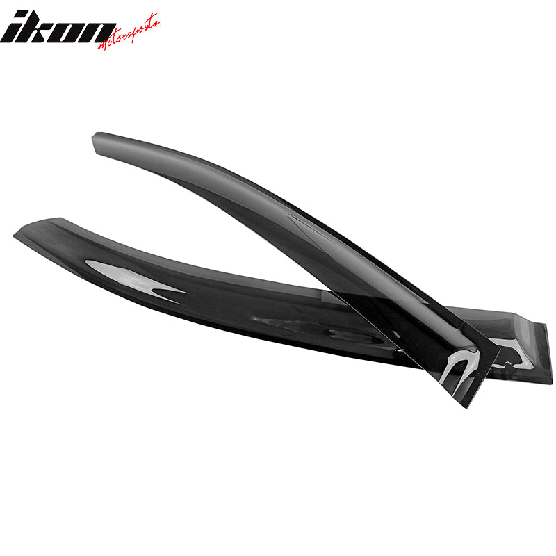 Fits 22-25 Subaru WRX 5th Window Visors Sun Rain Vent Guards Deflectors Tape-On