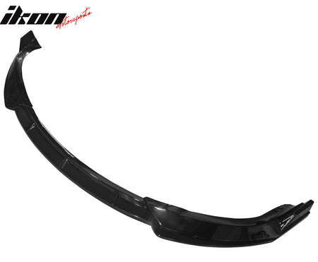 Fits 22-25 Tesla Model X IKON Style 3PCS Front Bumper Lip Spoiler Gloss Black