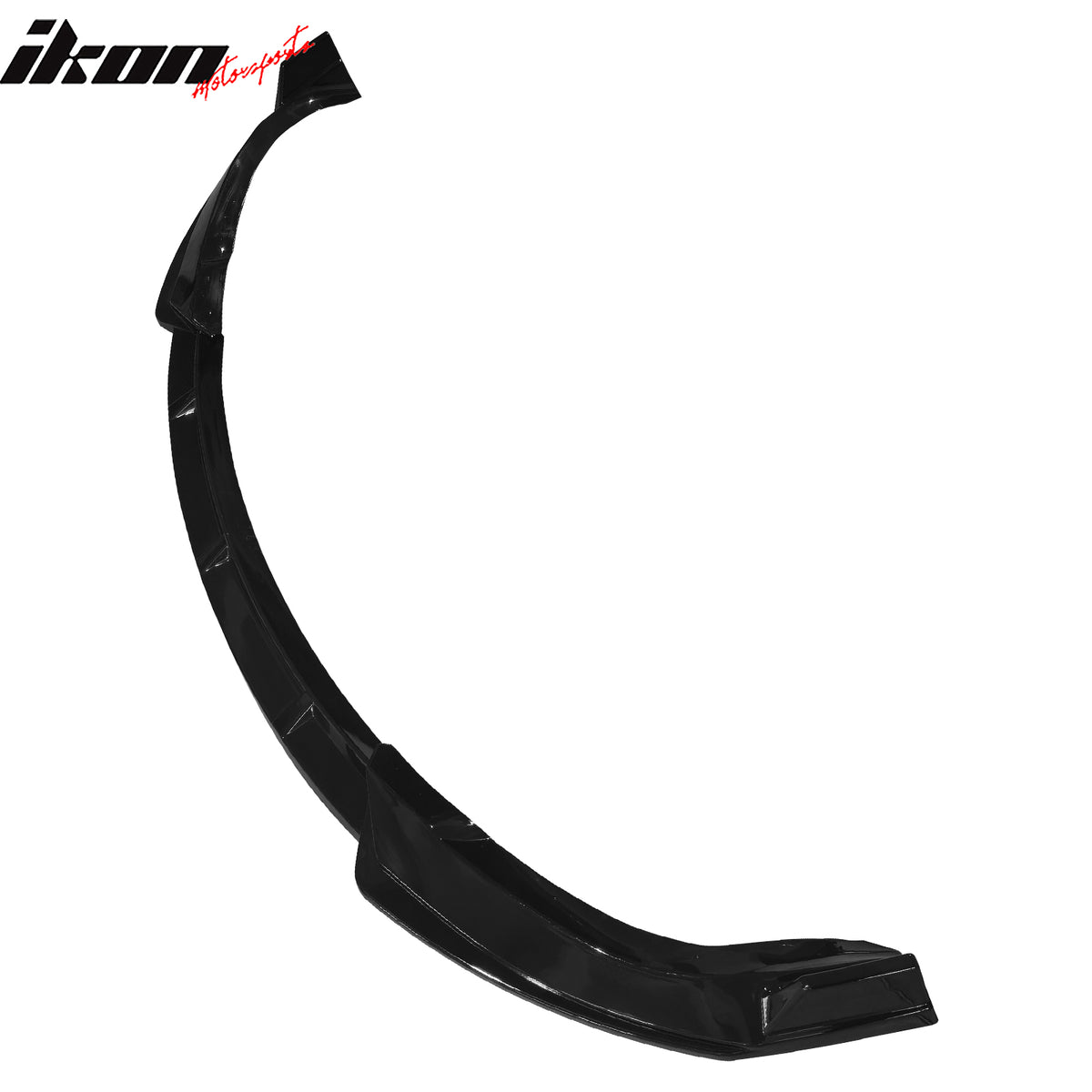 Fits 22-25 Tesla Model X IKON Style 3PCS Front Bumper Lip Spoiler Gloss Black