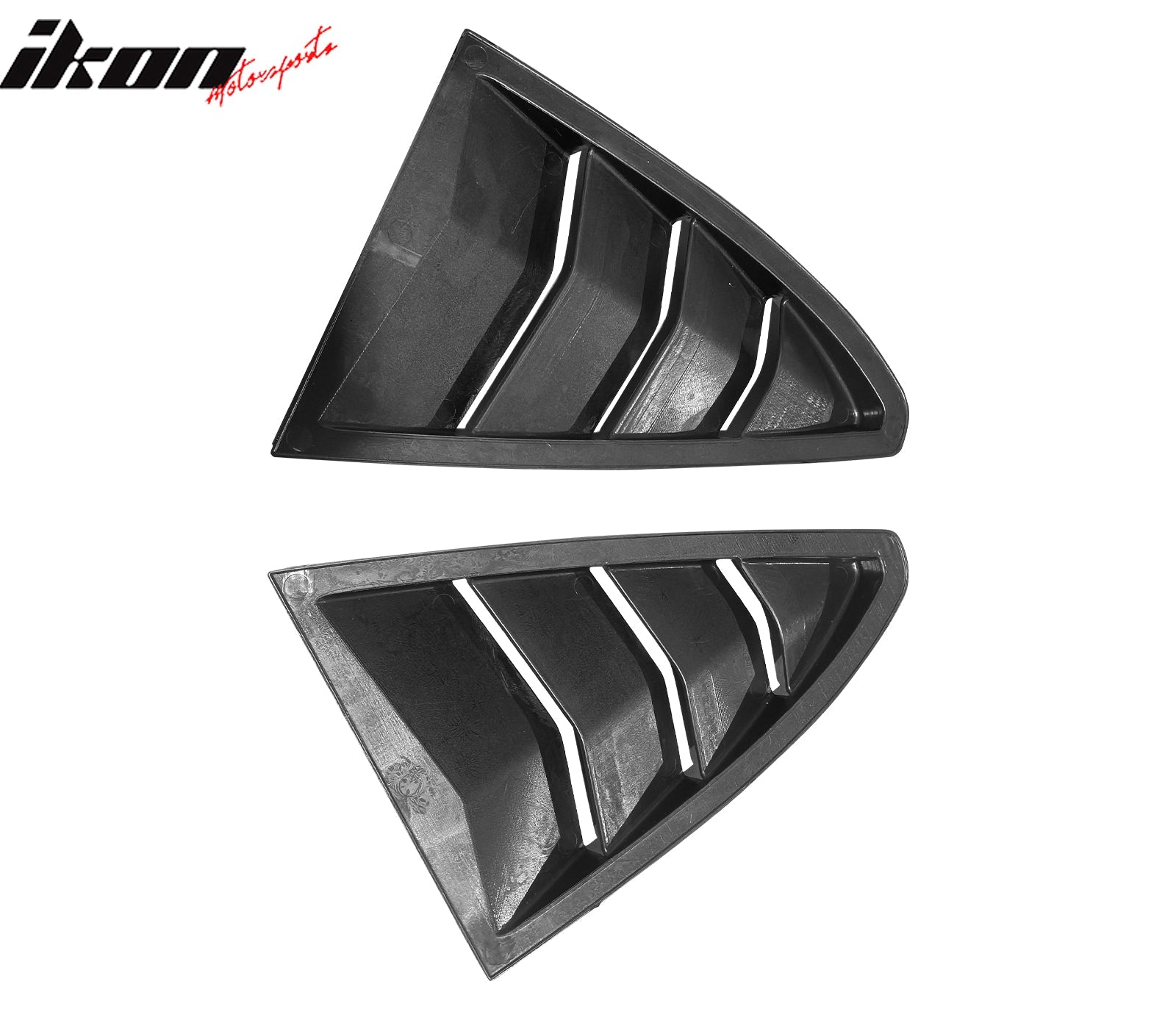 2022 - 2025 Tesla Model X IKON Style Gloss Black Side Window Louvers ABSGloss BlackIkon Motorsports