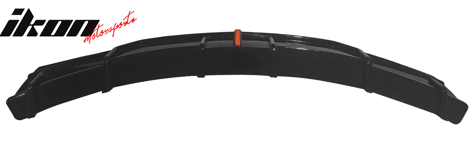 Fits 22-25 Tesla Model X IKON Style Rear Bumper Lip Diffuser W/LED Gloss Black