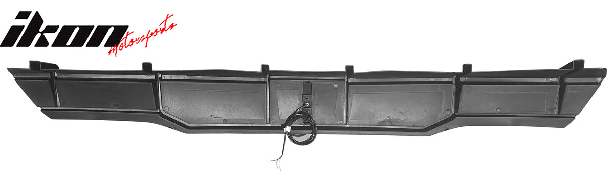 Fits 22-25 Tesla Model X IKON Style Rear Bumper Lip Diffuser W/LED Gloss Black