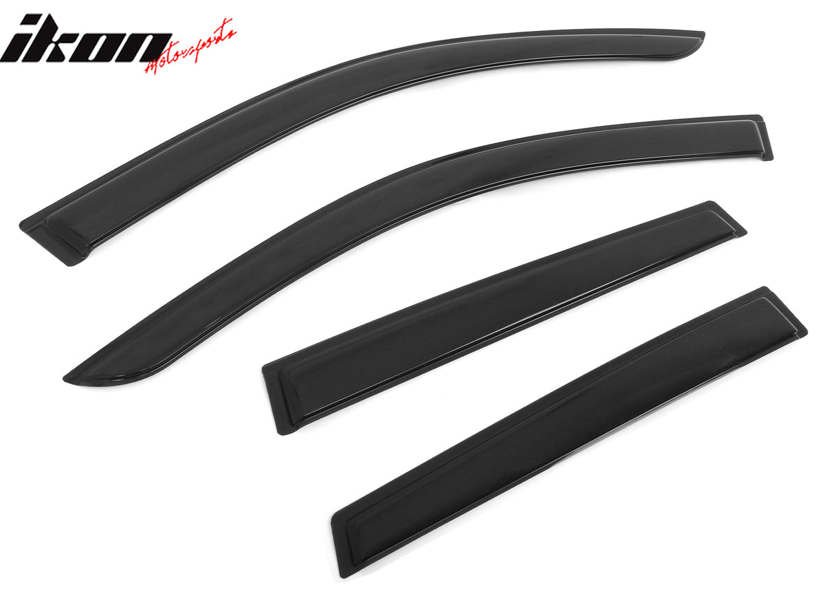 2022 - 2025 Toyota Corolla Cross 4PCS Tape on Window Visors Sun GuardsIkon Motorsports