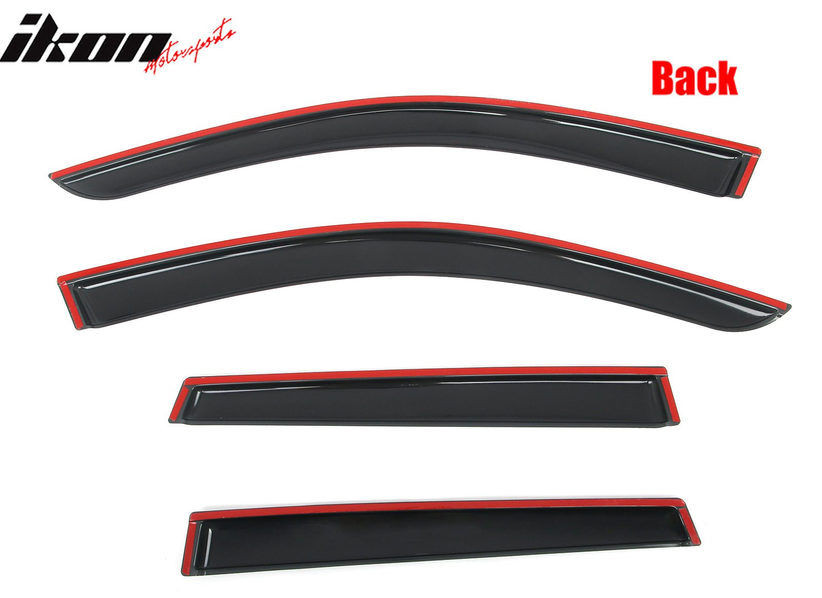 2022 - 2025 Toyota Corolla Cross 4PCS Tape on Window Visors Sun GuardsIkon Motorsports