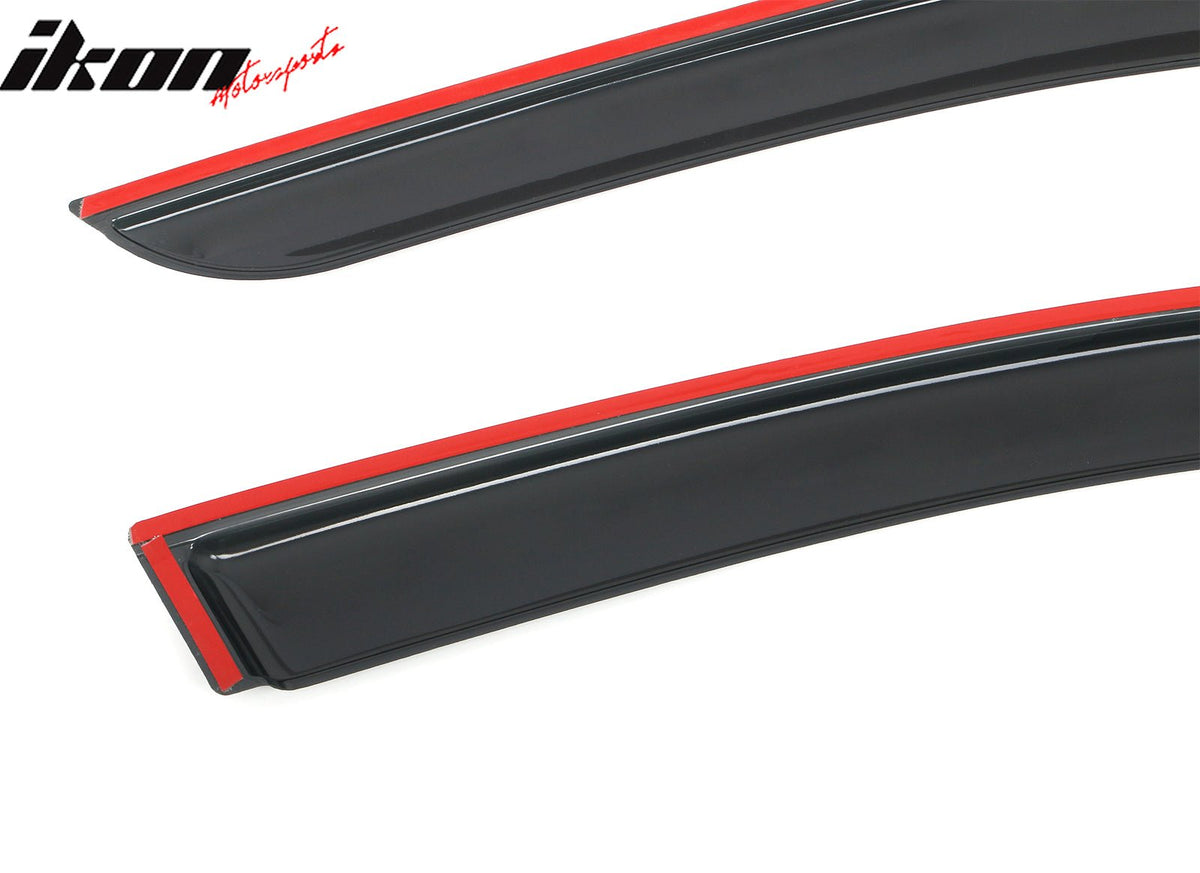 2022 - 2025 Toyota Corolla Cross 4PCS Tape on Window Visors Sun GuardsIkon Motorsports