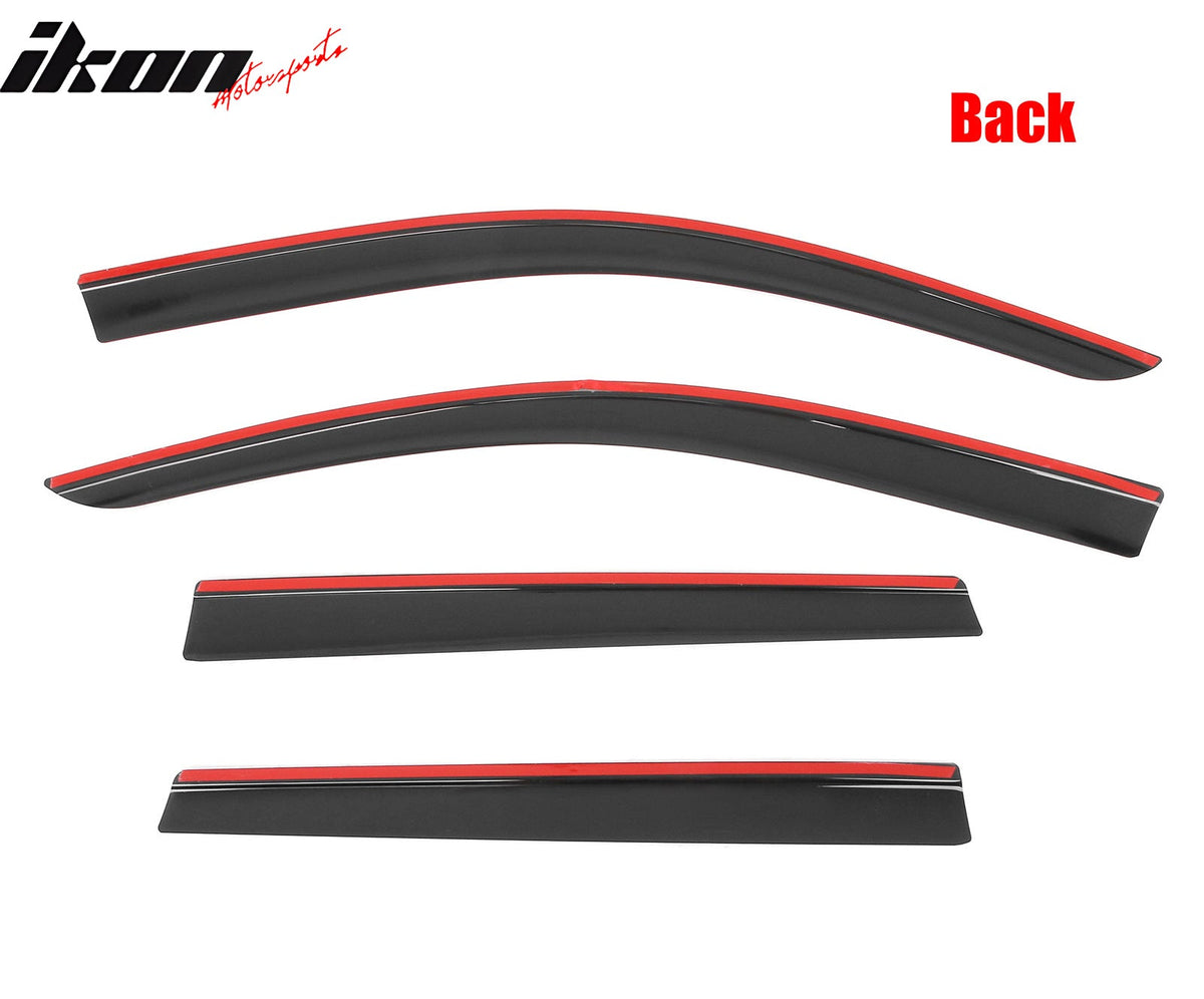 2022 - 2025 Toyota Corolla Cross Low Profile Style Tape on Window VisorsIkon Motorsports