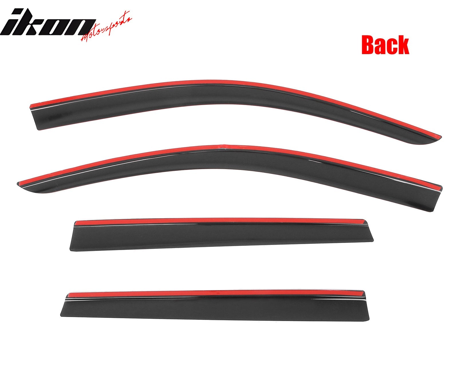 2022 - 2025 Toyota Corolla Cross Low Profile Style Tape on Window VisorsIkon Motorsports