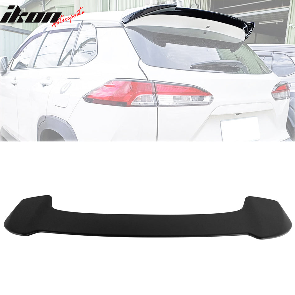 2022-2025 Toyota Corolla Cross XG10 V Style Primer Black Roof Spoiler