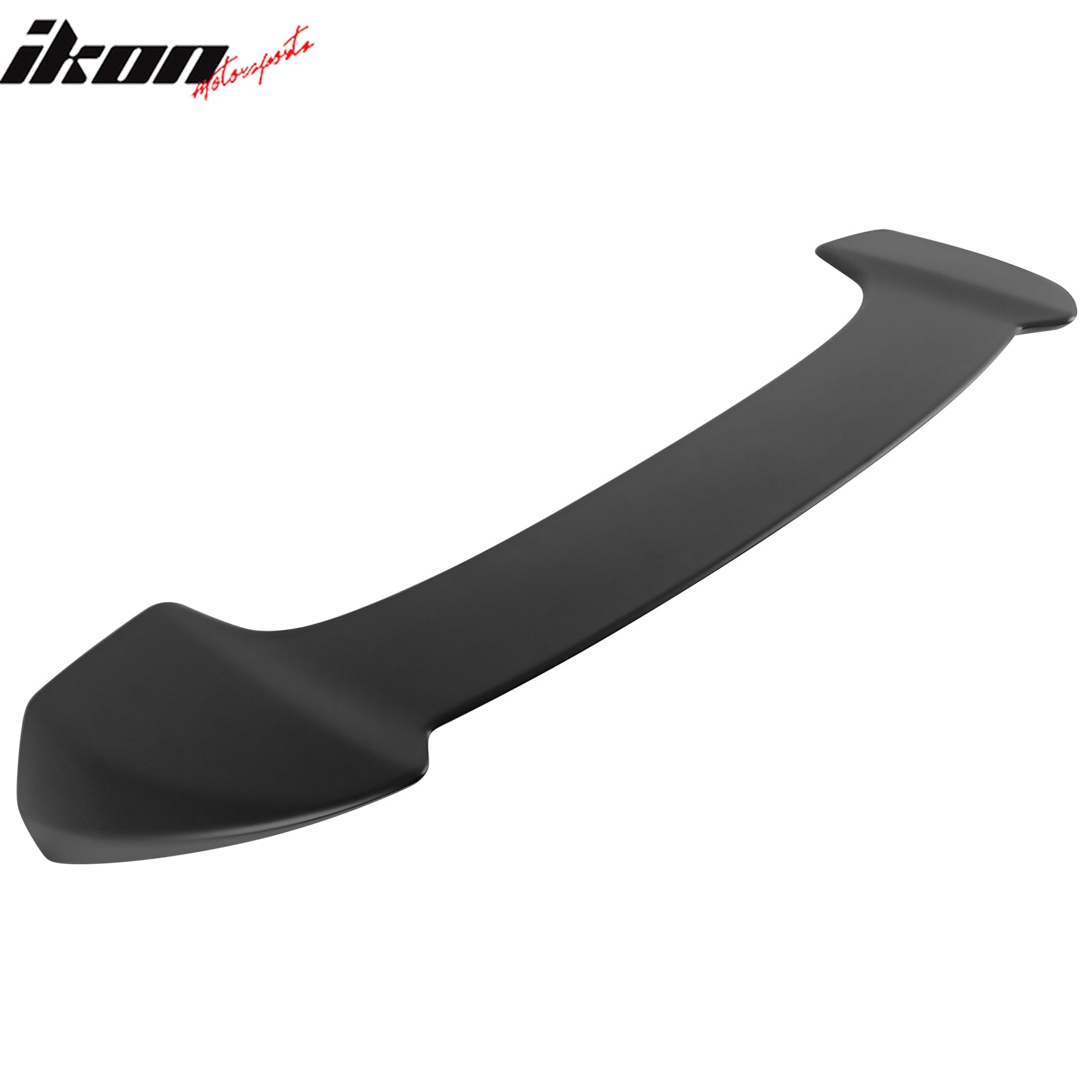 IKON MOTORSPORTS, Rear Window Roof Spoiler Compatible with 2022-2026 Toyota Corolla Cross XG10, V Style Primer Black FRP Fiber Reinforced Plastics Top Roofline Windshield Visor Spoiler Wing