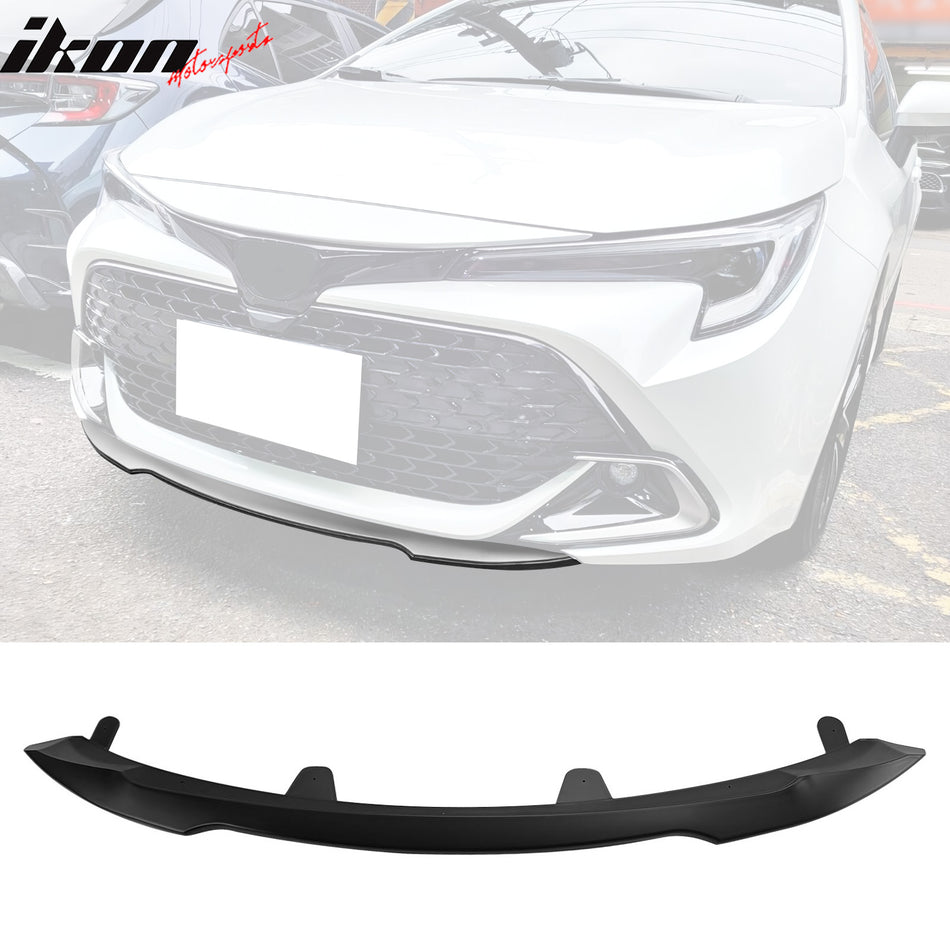 2022-2025 Toyota Corolla Auris 3rd 5-Door Matte Black Front Bumper Lip