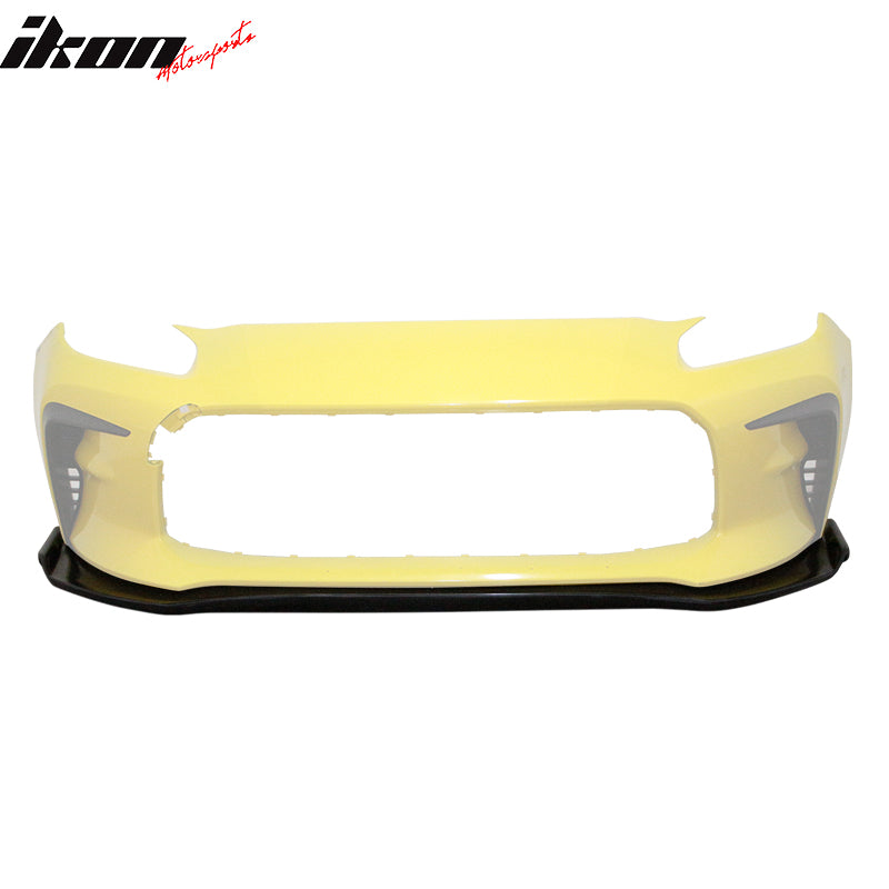 Fits 22-26 Toyota GR86 Front Bumper Lip GR Style Spoiler Splitter Unpainted PU