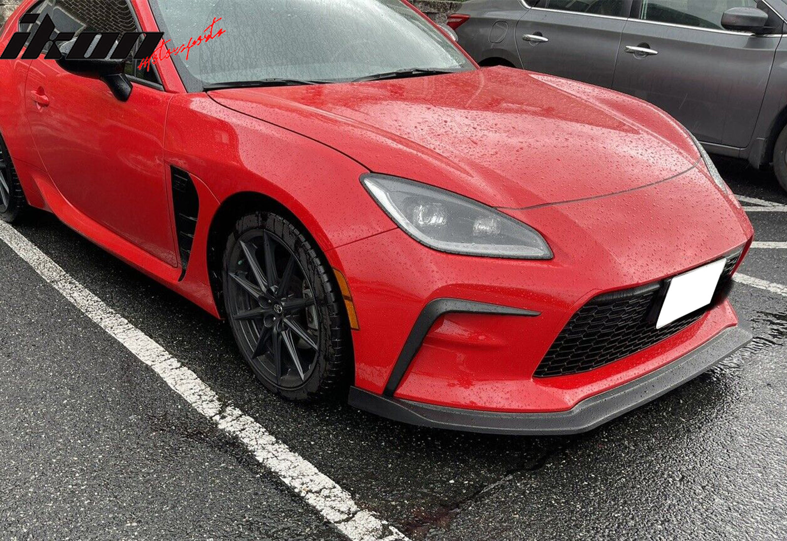 Fits 22-26 Toyota GR86 Front Bumper Lip CS Style Spoiler Unpainted