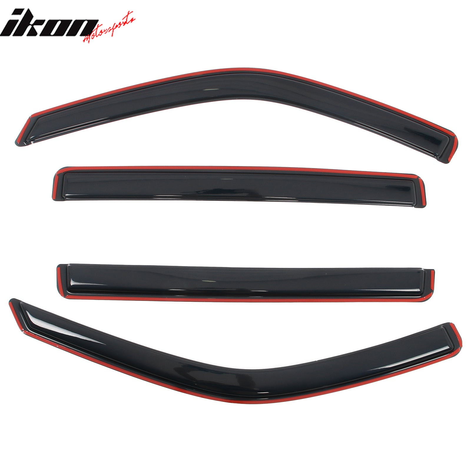 Fits 22-26 Toyota Tundra Crew Cab Acrylic Window Visors In-Channel Deflectors