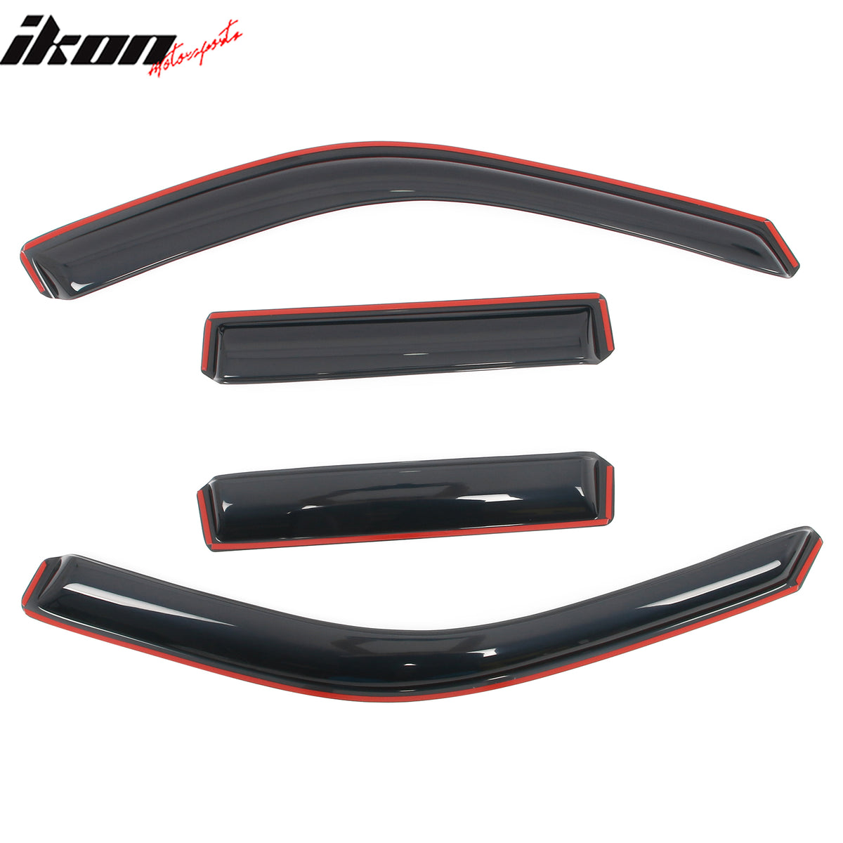 Fits 22-26 Toyota Tundra Double Cab Acrylic Window Visors In Channel Deflectors