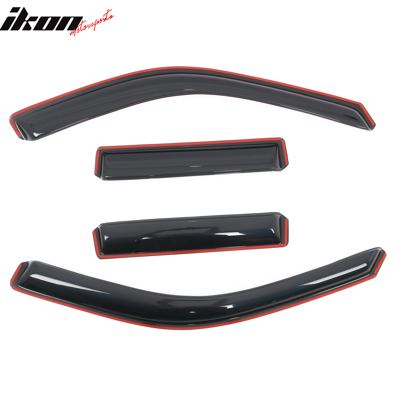 Fits 22-26 Toyota Tundra Double Cab Acrylic Window Visors In Channel Deflectors