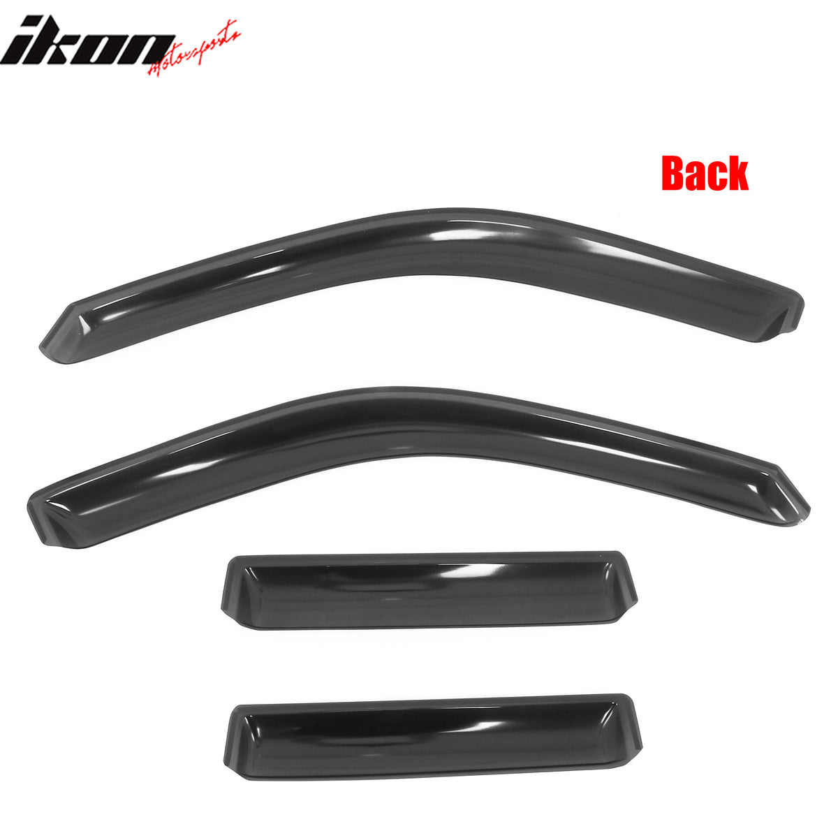 Fits 22-26 Toyota Tundra Double Cab Acrylic Window Visors In Channel Deflectors