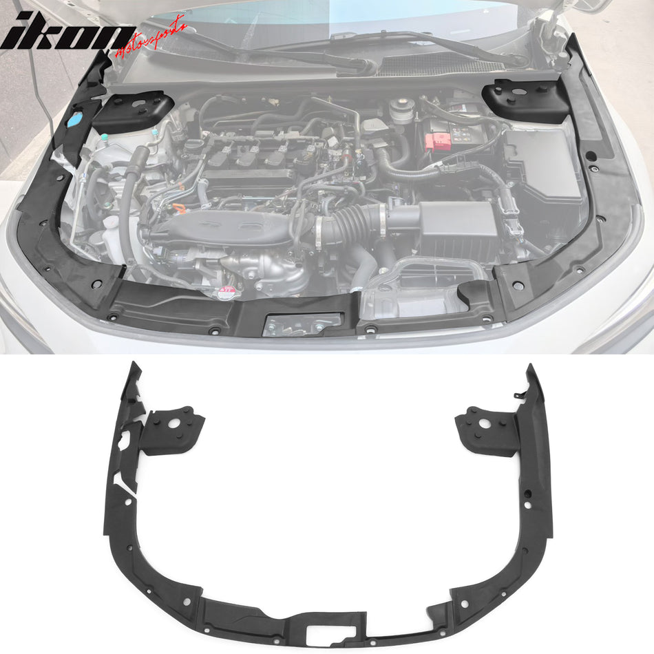 Engine Bay Side Panel Covers for Honda Civic 2022-2026 Unpainted Black PP