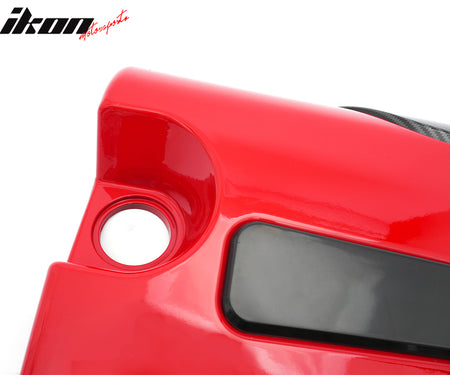 Fits 22-26 Civic Type R Style 1.5L Engine Valve Cover Carbon Fiber Print & Red