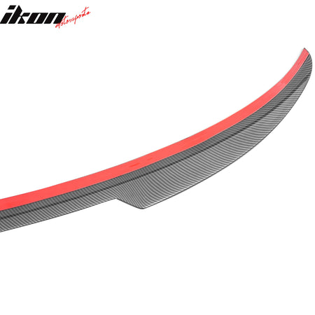 For 22-26 Civic FL Type R Hatchback V Style Trunk Spoiler Carbon Fiber Print ABS